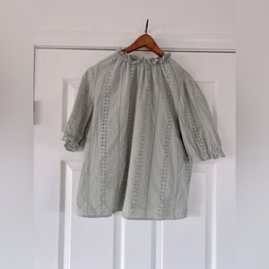 Pretty pale teal blouse